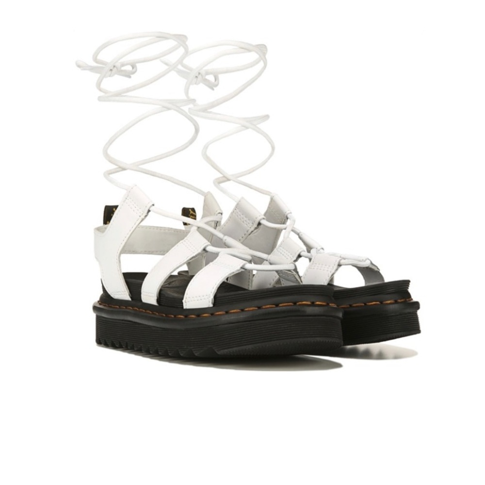 Doc Martens White Nartilla Platforms!!!